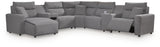 Modmax II 7-Piece Power Reclining Sectional with Chaise and Audio Console - 65906S43