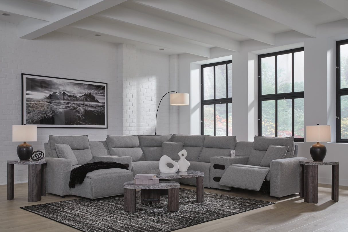 Modmax II 7-Piece Power Reclining Sectional with Chaise and Audio Consoles - 65906S20