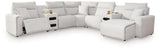 Modmax II 7-Piece Power Reclining Sectional with Chaise and Audio Consoles - 65907S7
