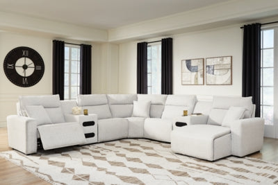 Modmax II 7-Piece Power Reclining Sectional with Chaise and Audio Consoles - 65907S7