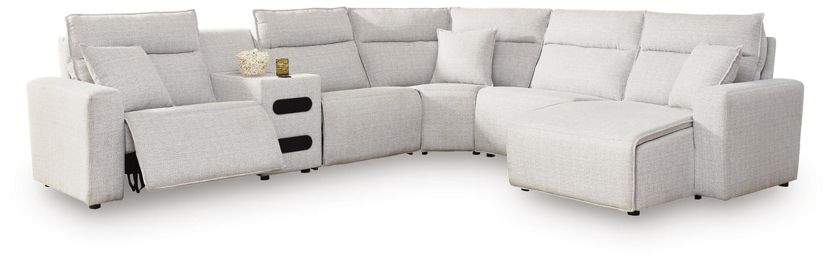 Modmax II 6-Piece Reclining Sectional with Chaise and Audio Console - 65907S28