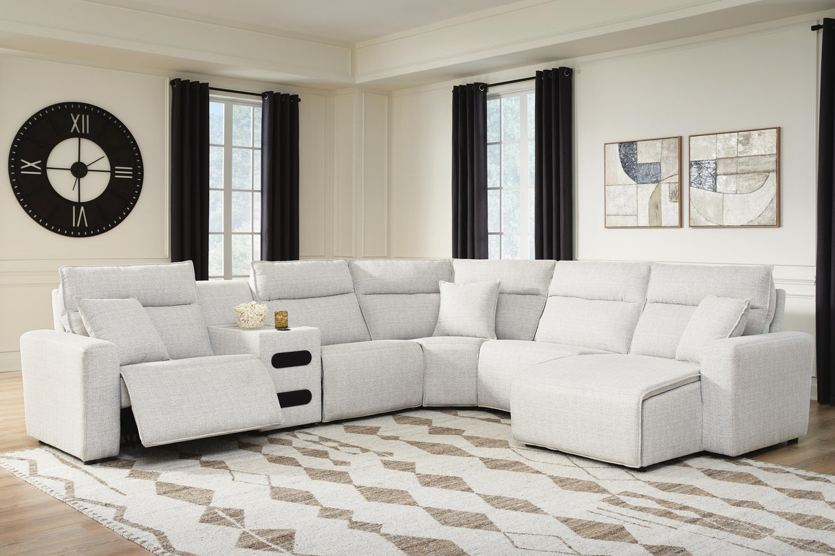 Modmax II 6-Piece Reclining Sectional with Chaise and Audio Console - 65907S28