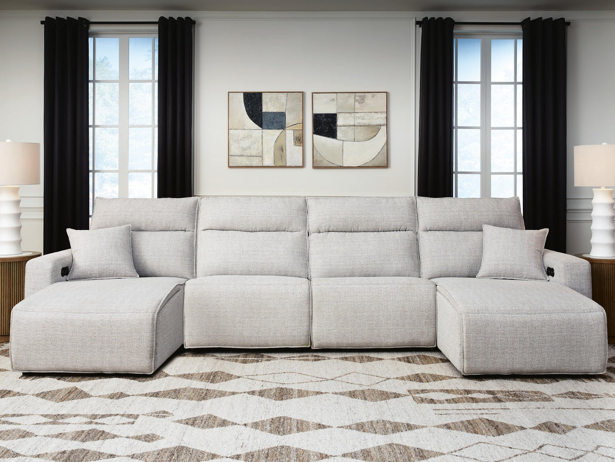 Modmax II 4-Piece Reclining Sectional with Double Chaise - 65907S37