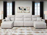 Modmax II 4-Piece Reclining Sectional with Double Chaise - 65907S37