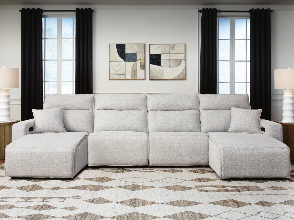 Modmax II 4-Piece Reclining Sectional with Double Chaise - 65907S37