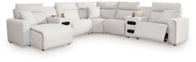 Modmax II 7-Piece Power Reclining Sectional with Chaise and Audio Consoles - 65907S20