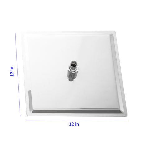 Ultra Thin Square Rainfall Shower Head Stainless Steel, Wall Or Ceiling Mount