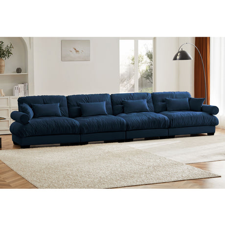 Super Comfort Oversized Modular Sectional Sofa, Deep Seat Convertible L Shaped Couch