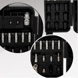 71 Piece Air Tool And Accessories Kit, Impact Wrench, Air Ratchet, Die Grinder, Aire Hammer, Hose Fittings, Storage Case - Black / Silver