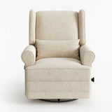 Extra Wide Swivel Recliner Glider Chair With Footrest