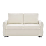 Convertible Sofa Bed Loveseat With Adjustable Backrest And USB Ports