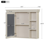 Wall Mounted Bathroom Storage Cabinet With Mirror Door