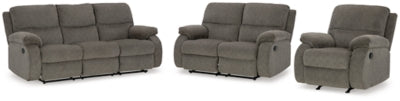 Scranto Reclining Sofa, Loveseat and Recliner - 66502U3