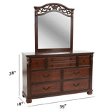 1 Piece Dresser - Cherry