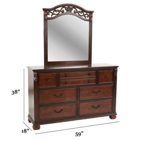 1 Piece Dresser - Cherry