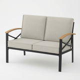 Outdoor Loveseat With Washable Cushions