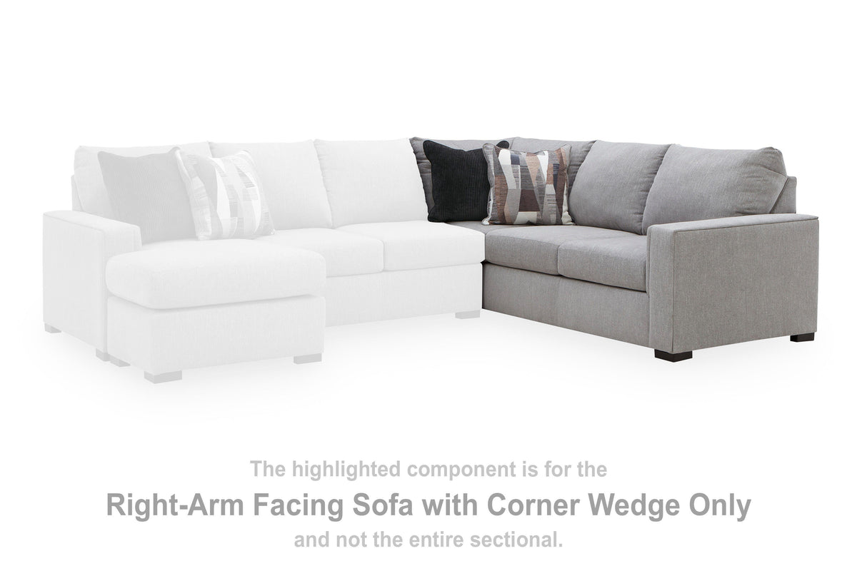 Lakepoint Right-Arm Facing Sofa with Corner Wedge - 6680449
