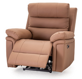 Zena Leather Walnut Power Recliner - DGN0052CA-51