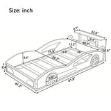 Race Car Platform Bed & Wheels