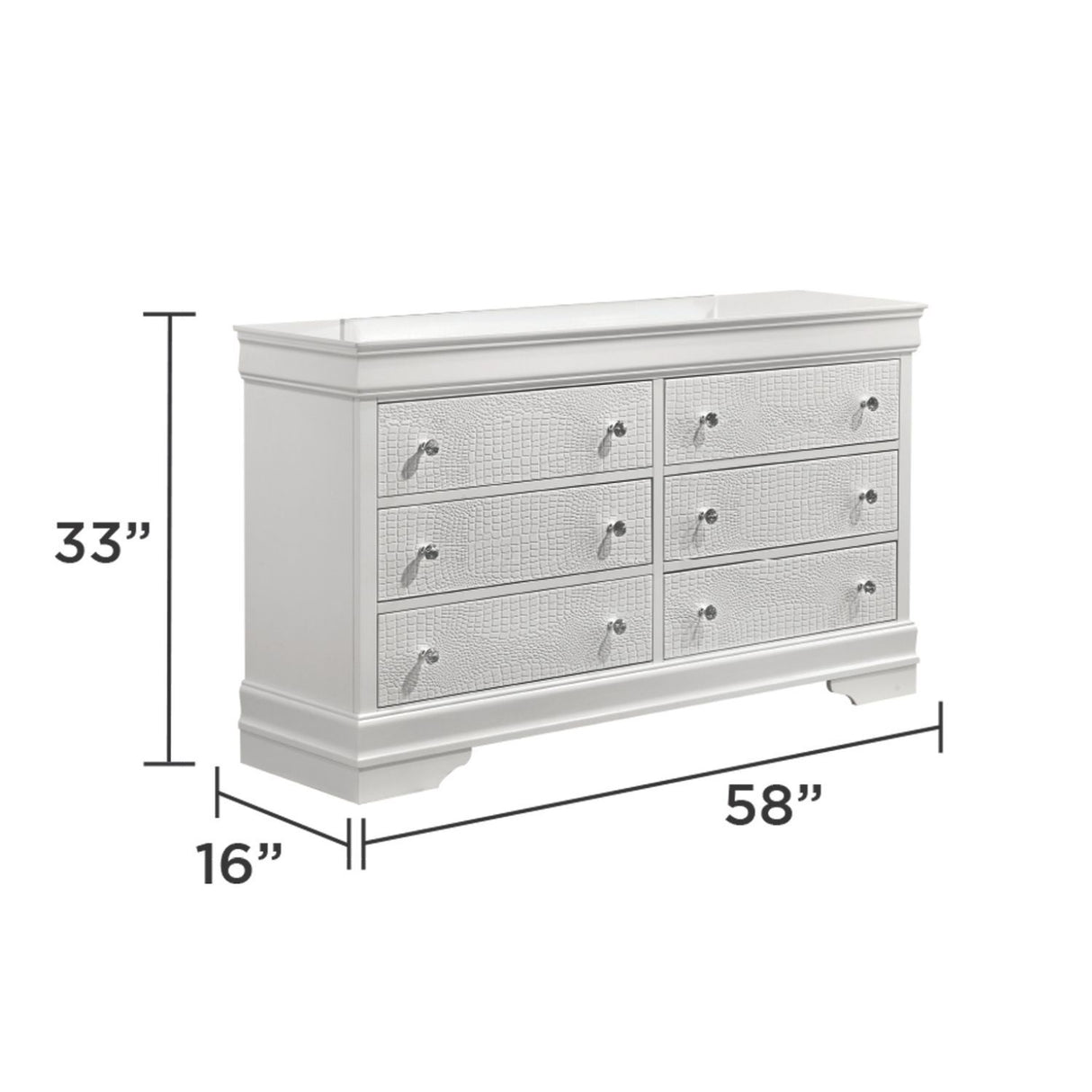 Blaze - Modern 6 Drawer Dresser