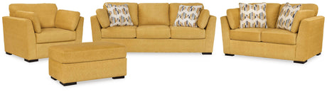 Keerwick Sofa, Loveseat, Oversized Chair and Ottoman - 67506U3
