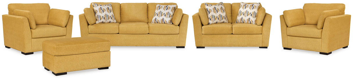 Keerwick Sofa, Loveseat, Ottoman and 2 Chairs - 67506U5