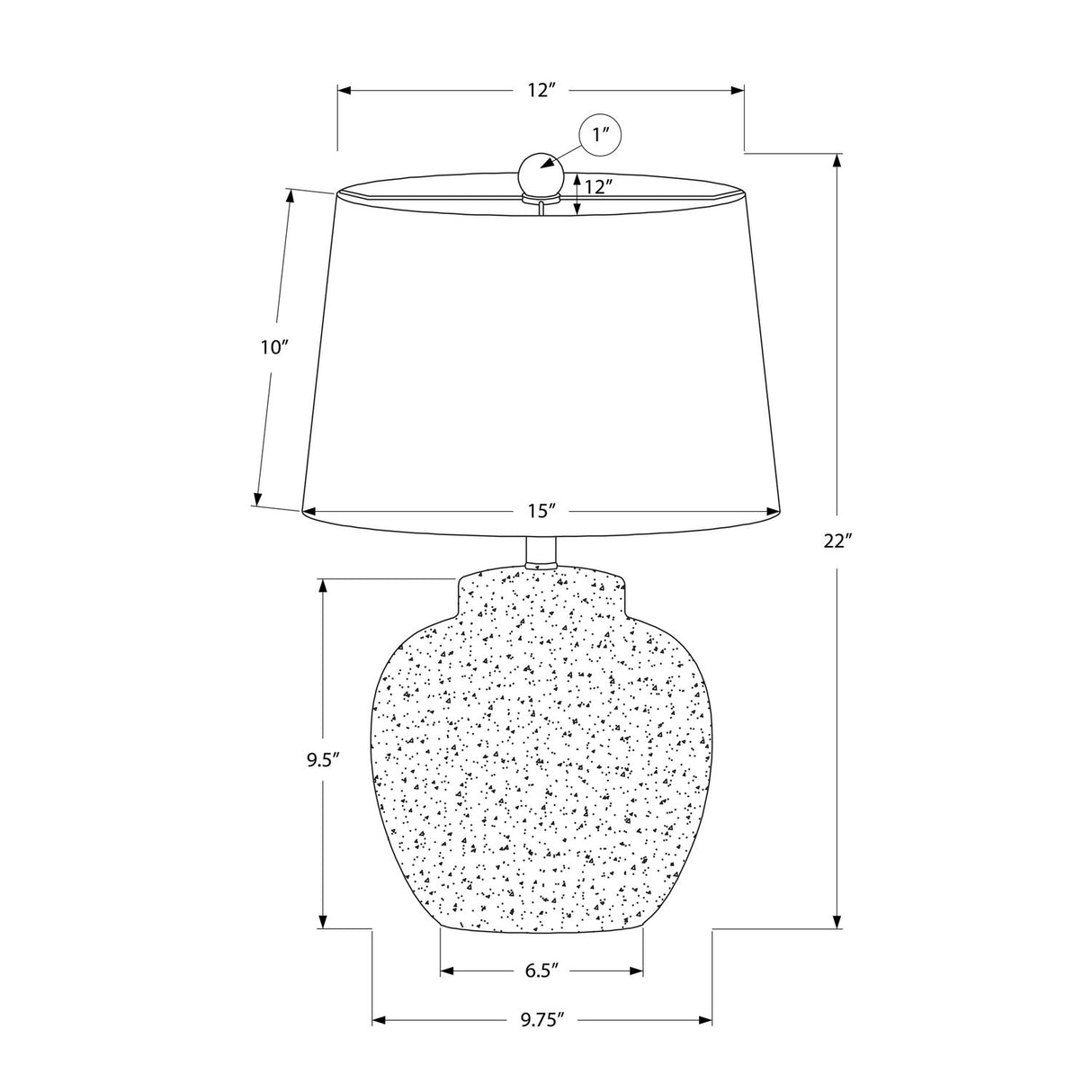 Lighting, Table Lamp, Concrete, Modern - Cream