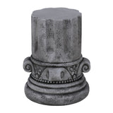 Outdoor End Table, Round Side Table For Patio And Garden - Antique Gray