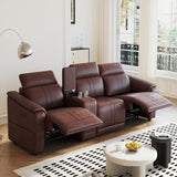 Modular Sofa With Recliners And Cup Holders Sectional Set