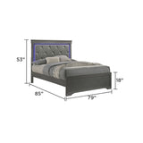 Blaze - Modern Bed With LED Headboard