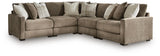 Camellia-Court 5-Piece Sectional - 68207S17