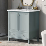 Modern Bathroom Vanity With Sink Combo, Doors And Drawer