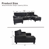 U-Shaped Sofa With Dual Chaise