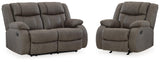 First Base Reclining Loveseat and Recliner - 68804U4