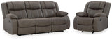 First Base Reclining Sofa and Recliner - 68804U5