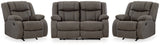 First Base Reclining Loveseat and 2 Recliners - 68804U3