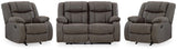 First Base Reclining Loveseat and 2 Recliners - 68804U3