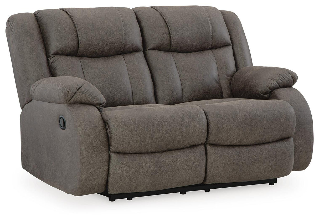First Base Reclining Loveseat and 2 Recliners - 68804U3