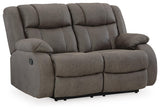 First Base Reclining Loveseat and 2 Recliners - 68804U3