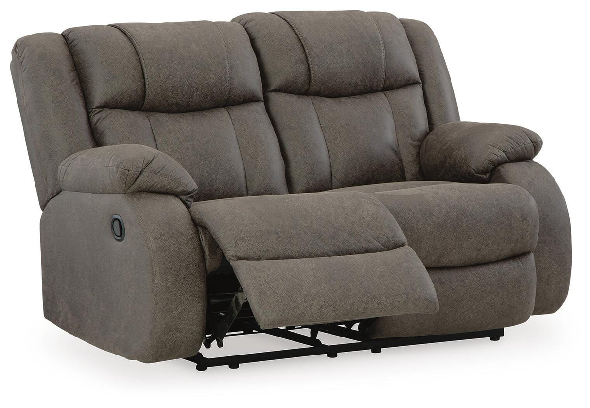 First Base Reclining Loveseat and 2 Recliners - 68804U3