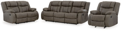 First Base Reclining Sofa, Loveseat and Recliner - 68804U2