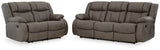First Base Reclining Sofa and Loveseat - 68804U1