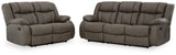 First Base Reclining Sofa and Loveseat - 68804U1