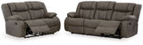 First Base Reclining Sofa and Loveseat - 68804U1