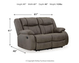 First Base Reclining Sofa, Loveseat and Recliner - 68804U2