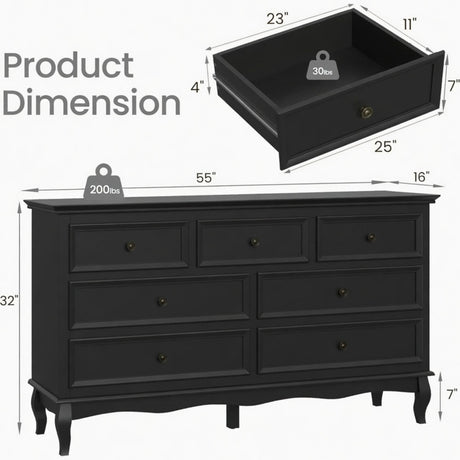 7 Drawer Dresser