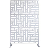 Decorative Freestanding Metal Privacy Screen For Indoor & Outdoor Use