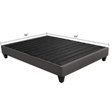 14" Upholstered Platform Bed Base, Mattress Foundation