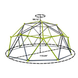 10 Sided Climbing Frame For Outdoor Playground With Colorful Climbing Stones
