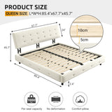Tufted Headboard With Extra-Large Ultra-Soft Cloud Pillow Design